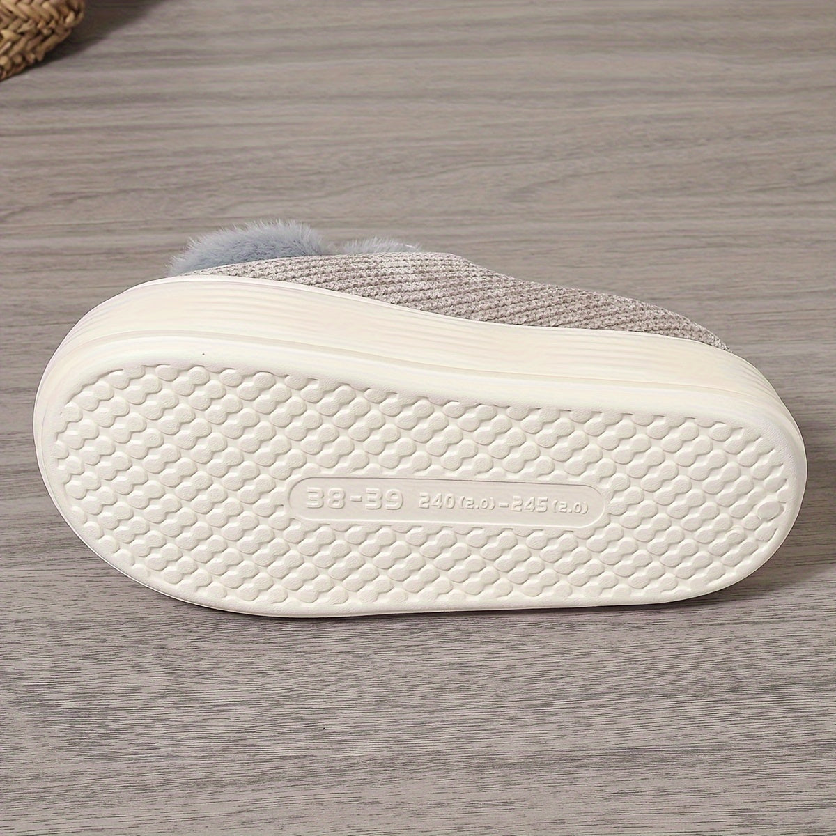 Cute Solid Color Slippers, Casual Slip on Plush Lined Shoes, Comfortable Indoor Home Slippers, Valentine'S Day Gifts
